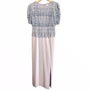 Vintage Cattiva New York Lace Layered Top Dress